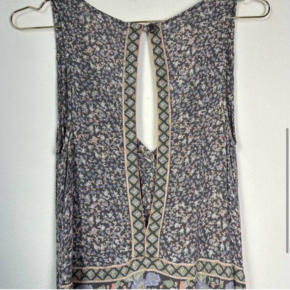 Free People Sleeveless Lilac Floral Jumpsuit US S - Picture 3 of 4